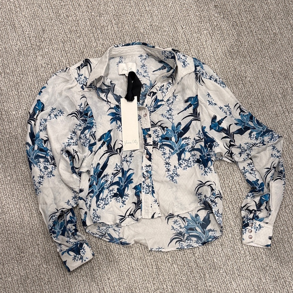 Johanna Ortiz 100% Silk Azalea Shirt